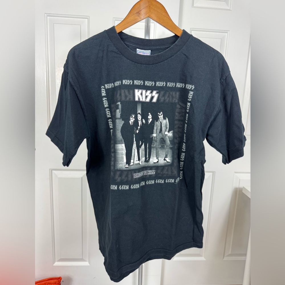 Vintage 2001 Y2K Kiss Dressed To Kill RARE Band‎ T-Shirt Size L Front And Back